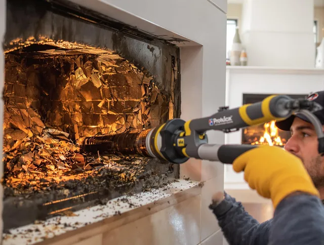 Professional chimney cleaning by Seven Hills Chimney Sweep in Seven Hills, OH