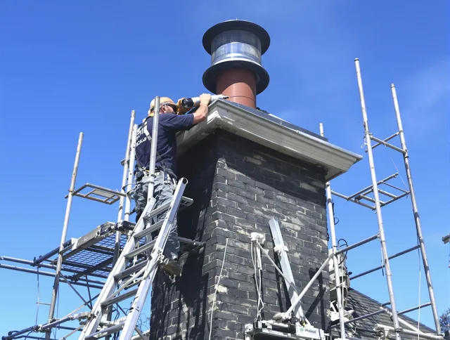 Sturdy chimney crown finished by Seven Hills Chimney Sweep in Seven Hills, OH