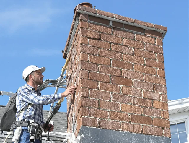 Brickwork for a chimney rebuild by Seven Hills Chimney Sweep in Seven Hills, OH