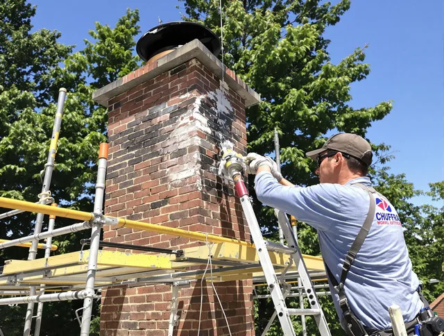 Structural chimney repair by Seven Hills Chimney Sweep in Seven Hills, OH