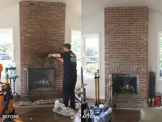 Finished chimney sweeping service by Seven Hills Chimney Sweep in Seven Hills, OH