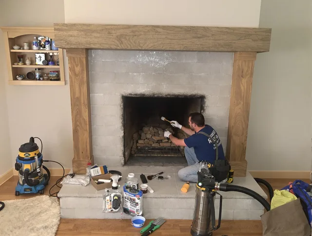Detailed creosote removal process by Seven Hills Chimney Sweep in Seven Hills, OH