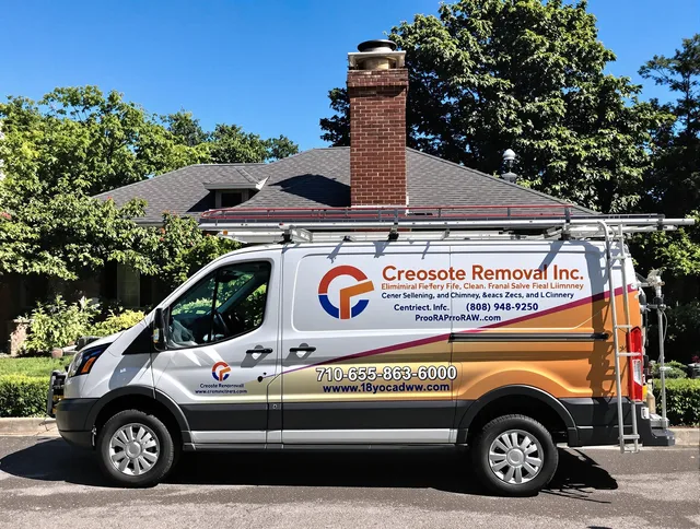 Seven Hills Chimney Sweep technician removing creosote safely in Seven Hills, OH