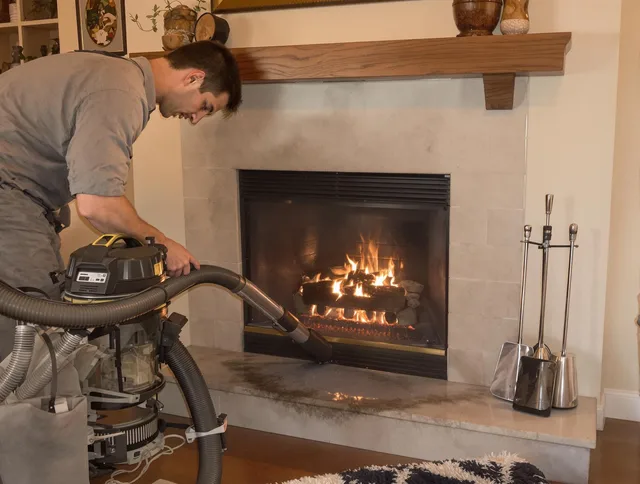 Routine fireplace upkeep by Seven Hills Chimney Sweep in Seven Hills, OH