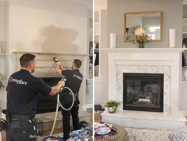 Professional soot removal by Seven Hills Chimney Sweep team in Seven Hills, OH